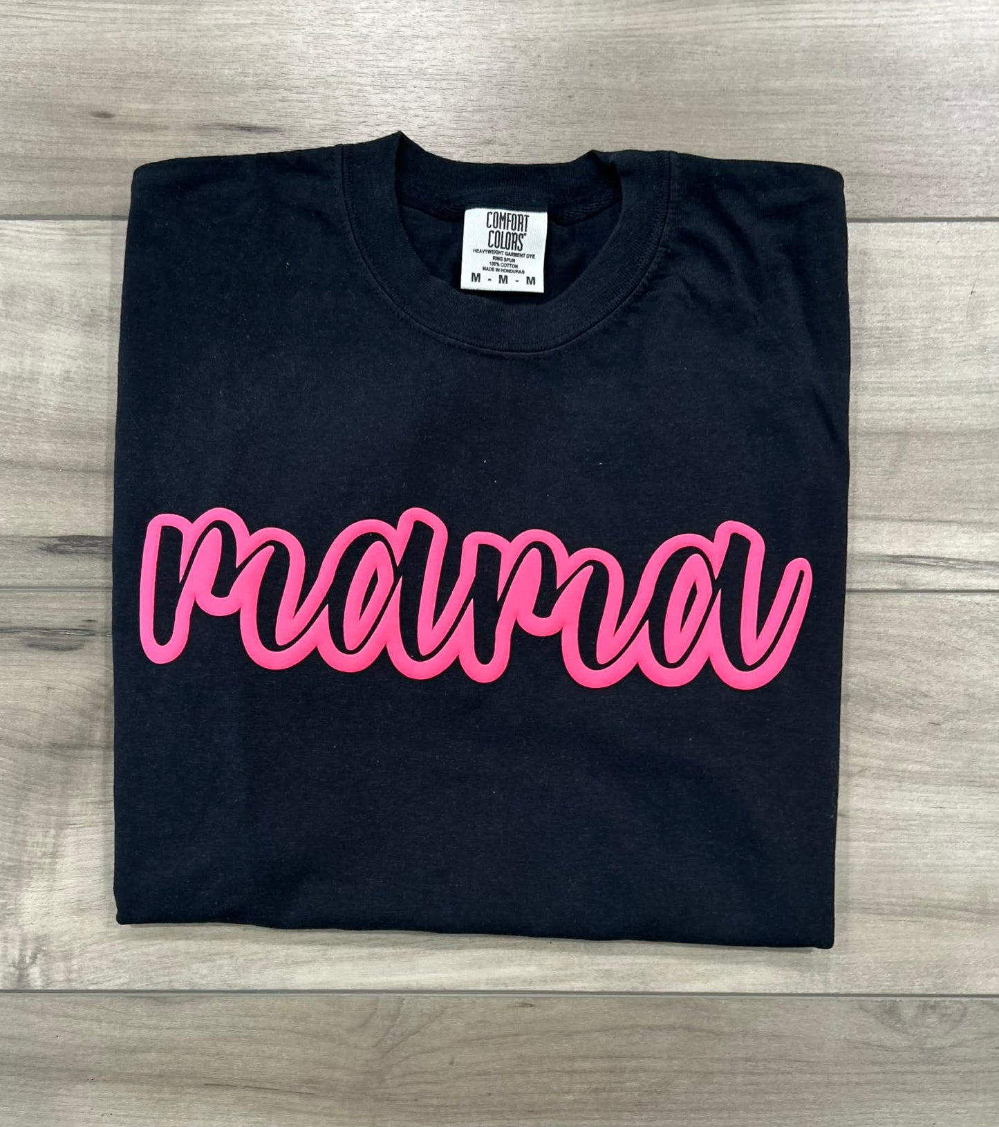 Mama Outline Puff Print Top