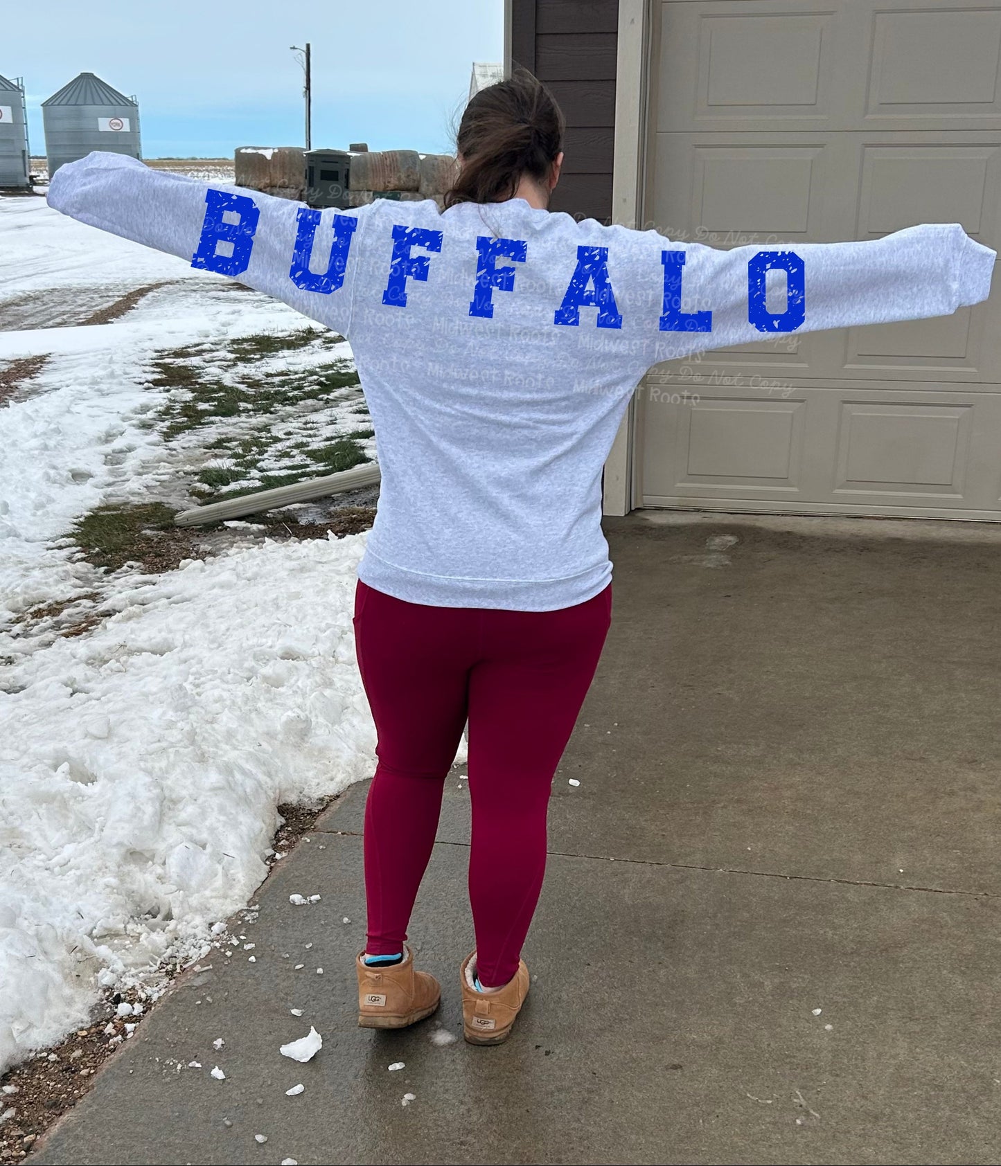 B!lls Oversized Arm Print Top