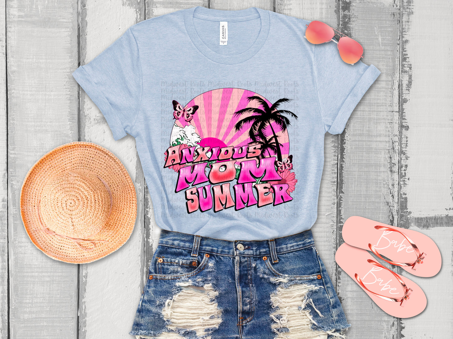 Anxious Mom Summer Pink Top