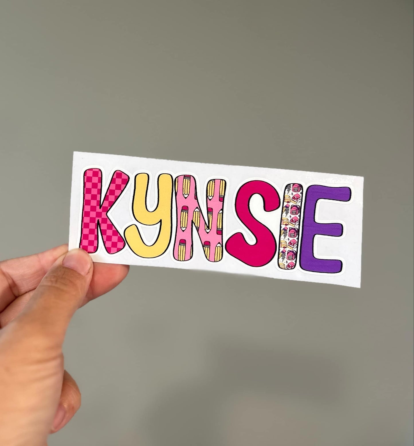 School Name Sticker