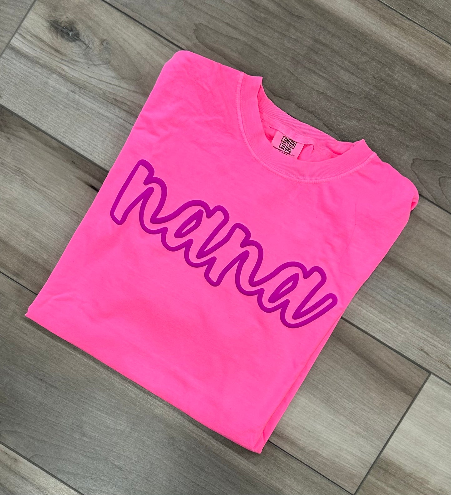 Nana Outline Puff Print Top