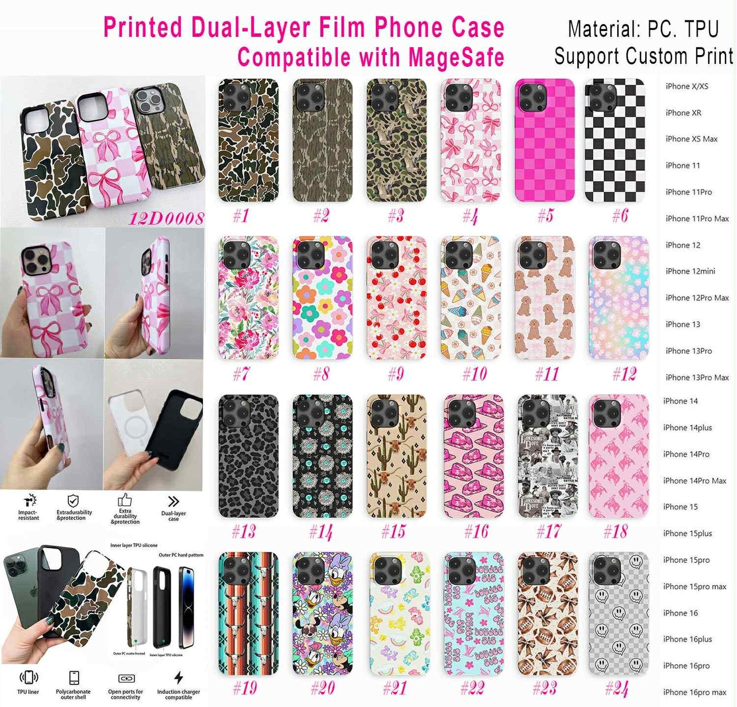 Pre Order Printed Dual Layer IPhone Case