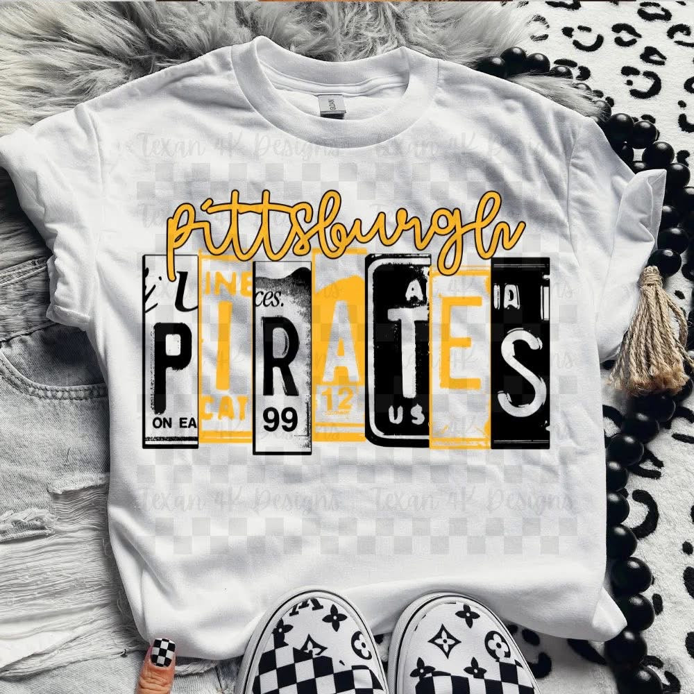 License Plate Baseball Team Top