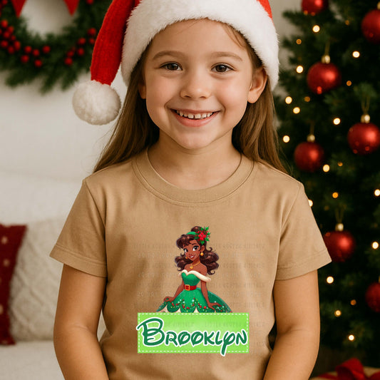 WS Completed Kid Top Christmas Princess Name