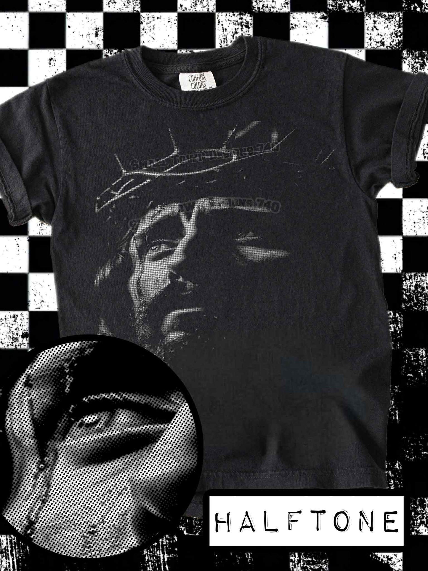 DTF Print - Halftone Jesus