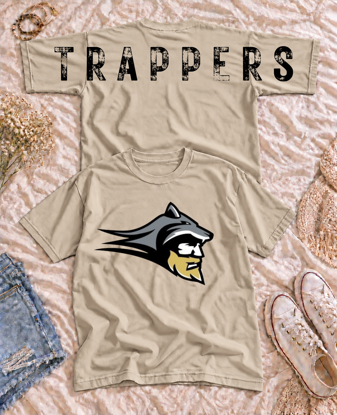 Scotland Menno Trappers Oversized Arm Print Top