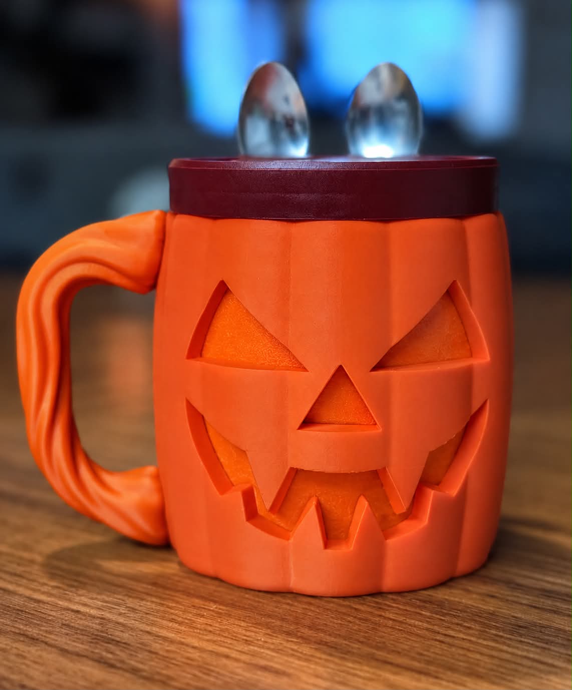 3D Printed Jack O Lantern Ice Cream Holder