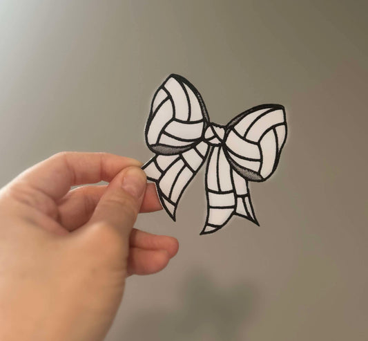 Volleyball Bow Hat Patch