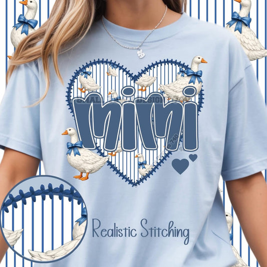 WS Completed Top Faux Stitched Goose Mimi