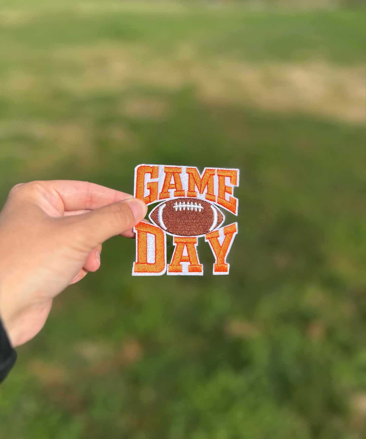Orange Game Day Hat Patch