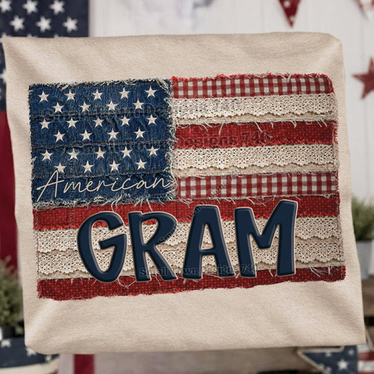 American Flag Gram Top