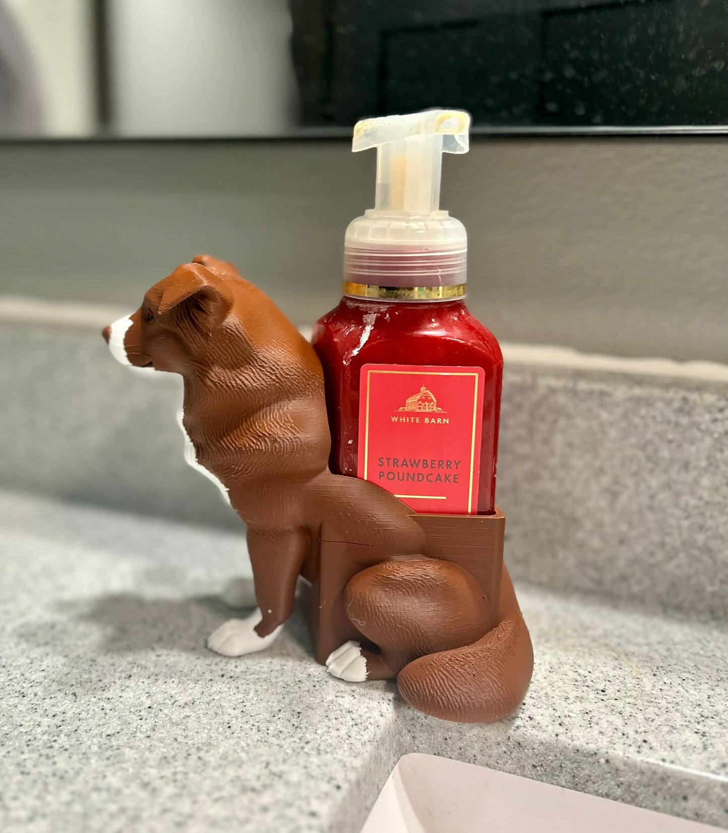 3D Printed Red Aussie Soap Holder