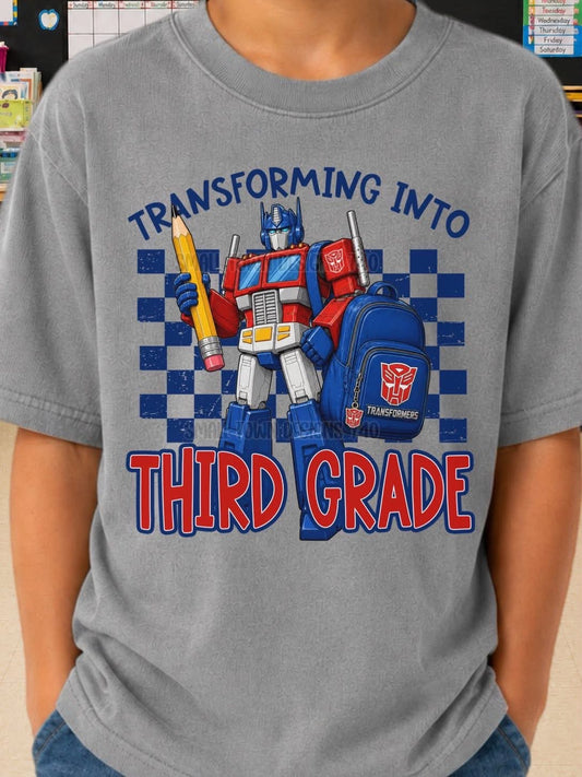 Transforming into Third Grade Kids Top