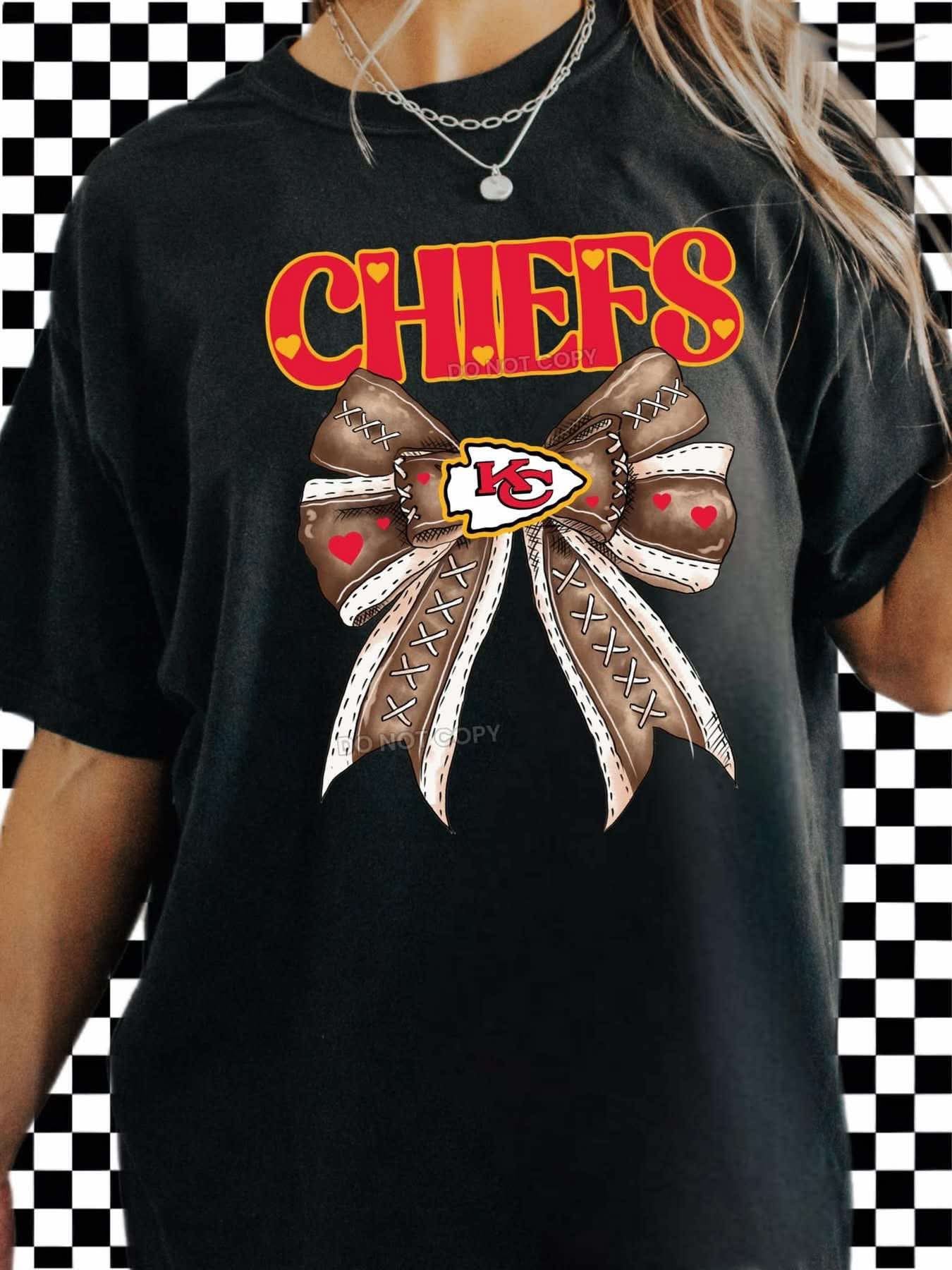 DTF Print - Chiefs Football Bow