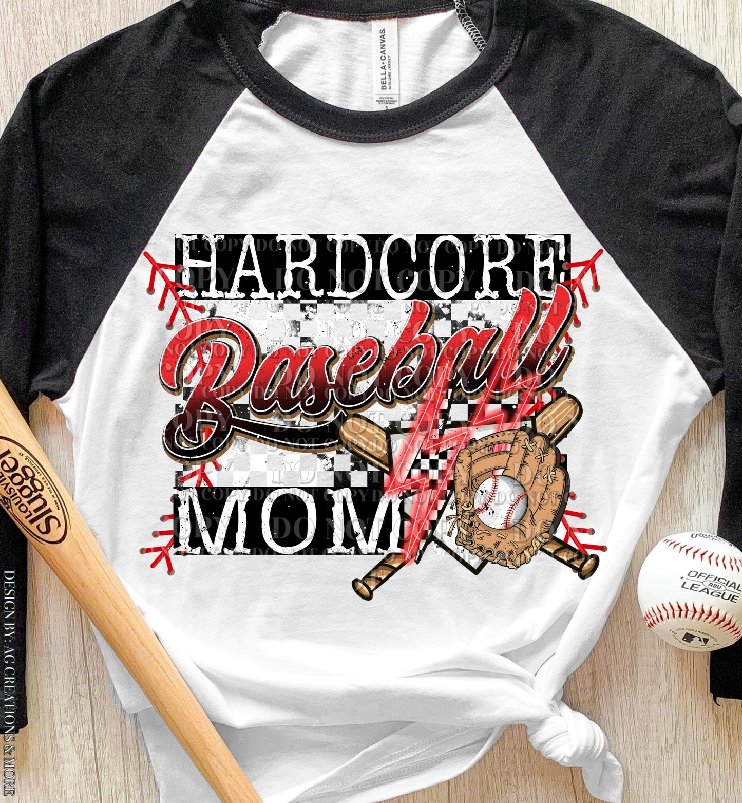 Hardcore Baseball Mom Top