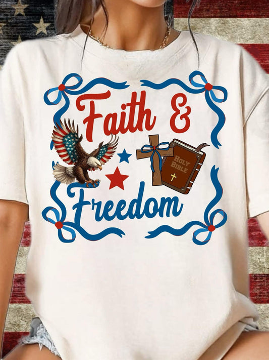 DTF Print - Faith and Freedom