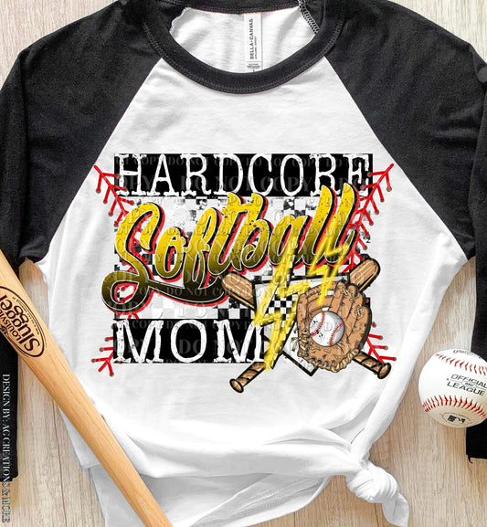 Hardcore Softball Mom Top