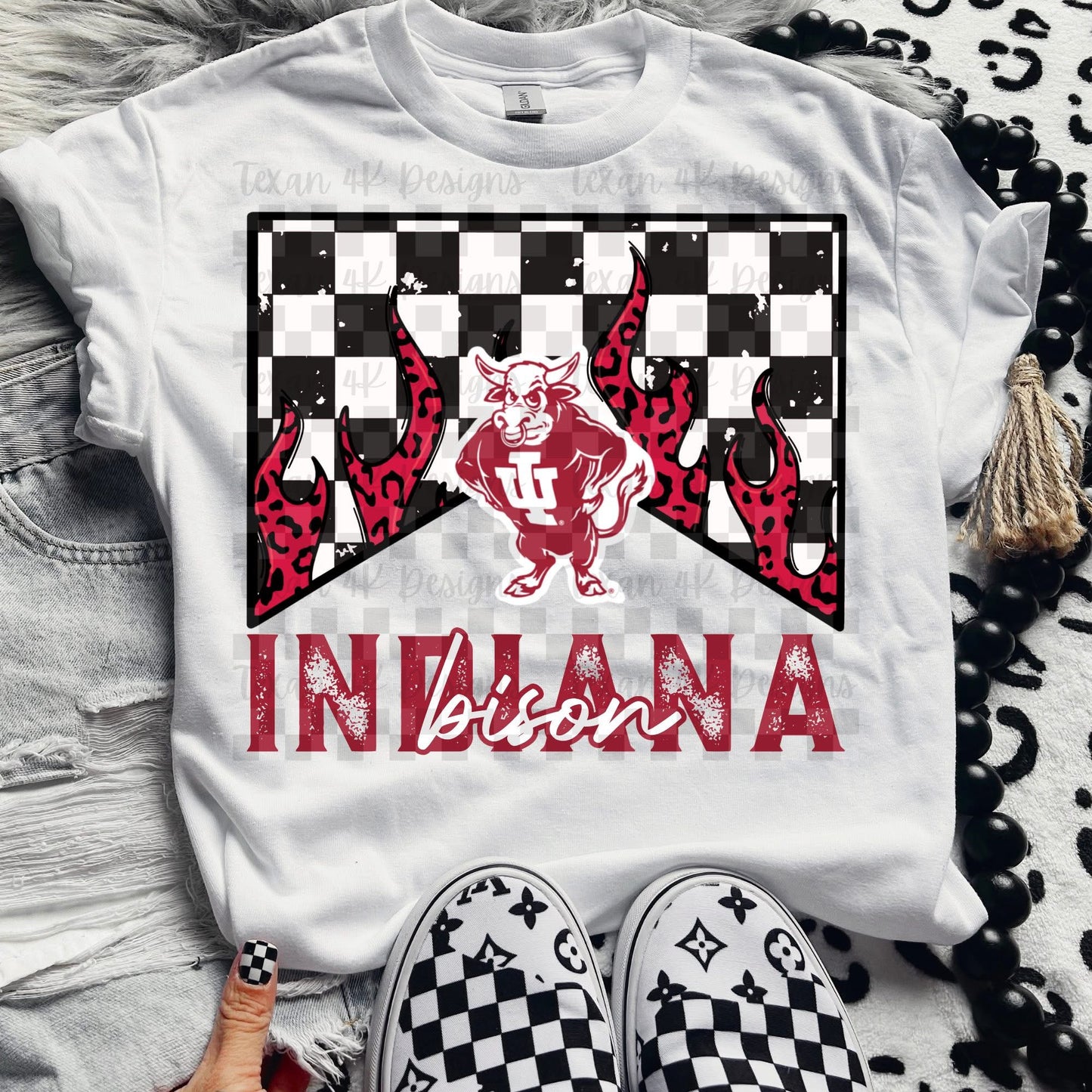 DTF Print - Leopard Flame - Top 32 College Teams