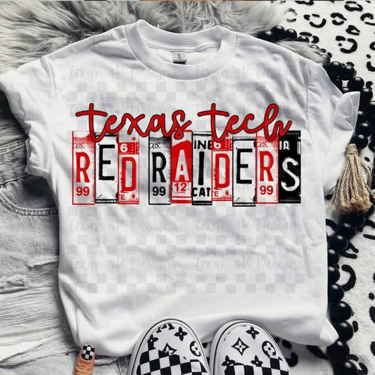 WS Completed Top License Plate Tex@s T3ch R@iders