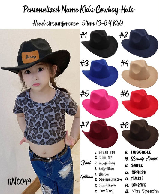 Pre Order Adult Cowboy Felt Hat