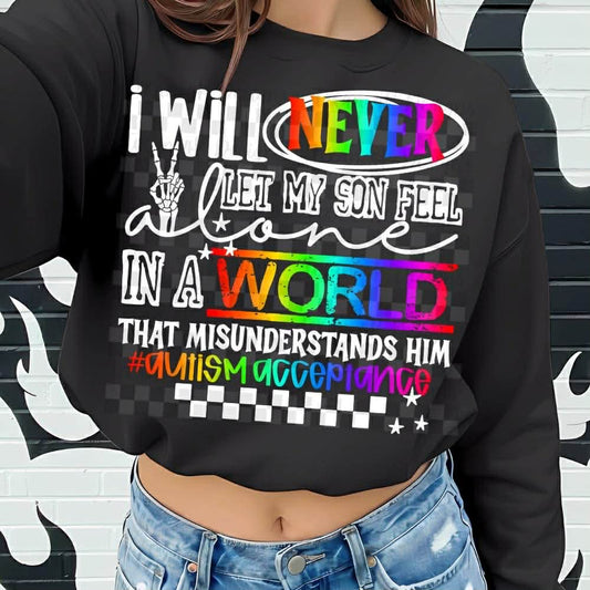 Never Feel Alone /Autism Acceptance/ Son Top
