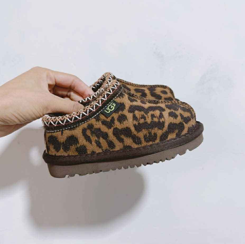 Pre Order Kids Branded Leopard Boots