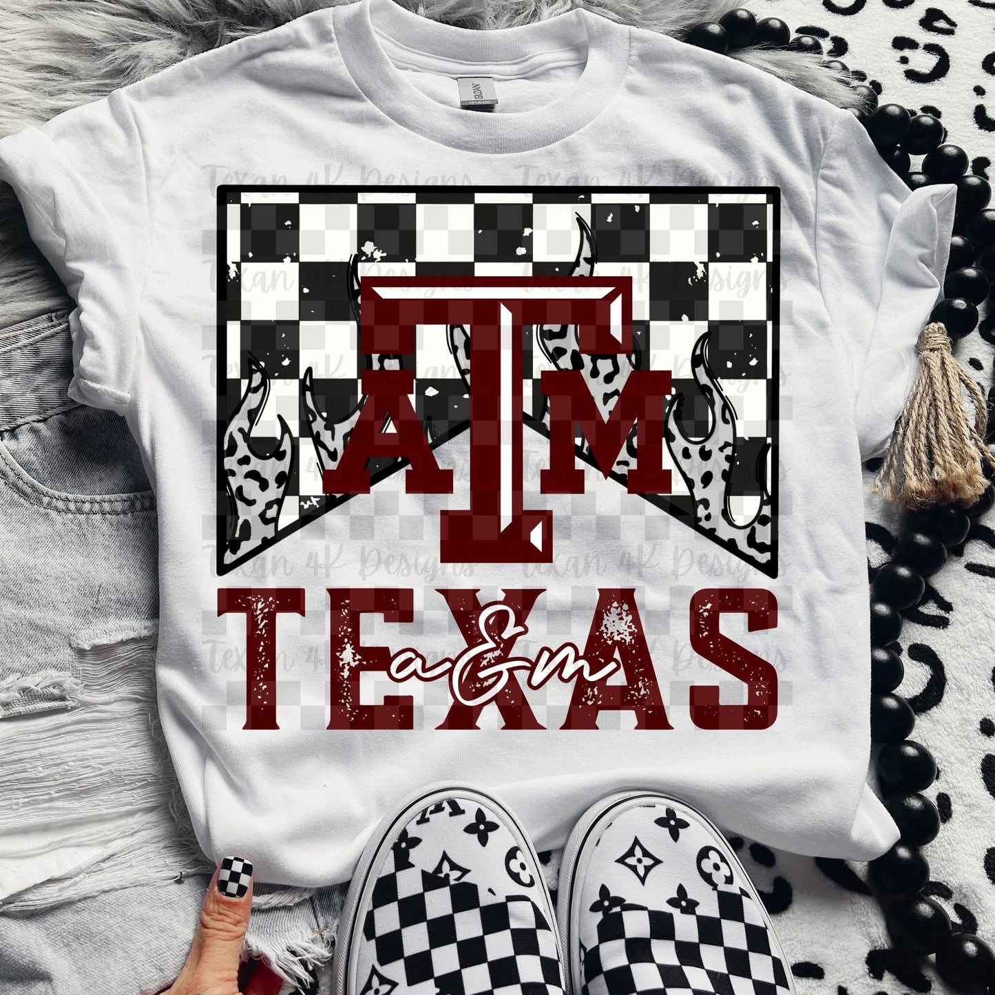 DTF Print - Leopard Flame - Top 32 College Teams