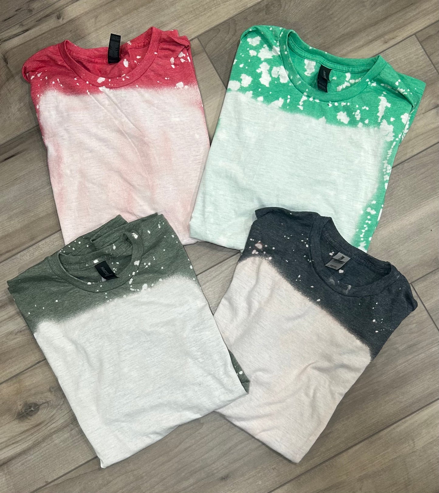 Christmas Bleached Blank T-shirt Mystery Bundle