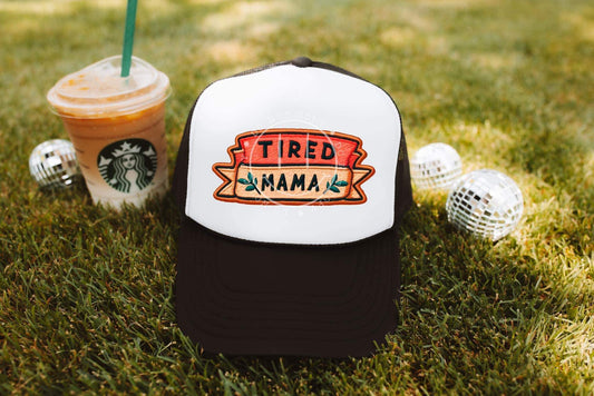 WS Completed Tired Mama Foam Trucker Hat