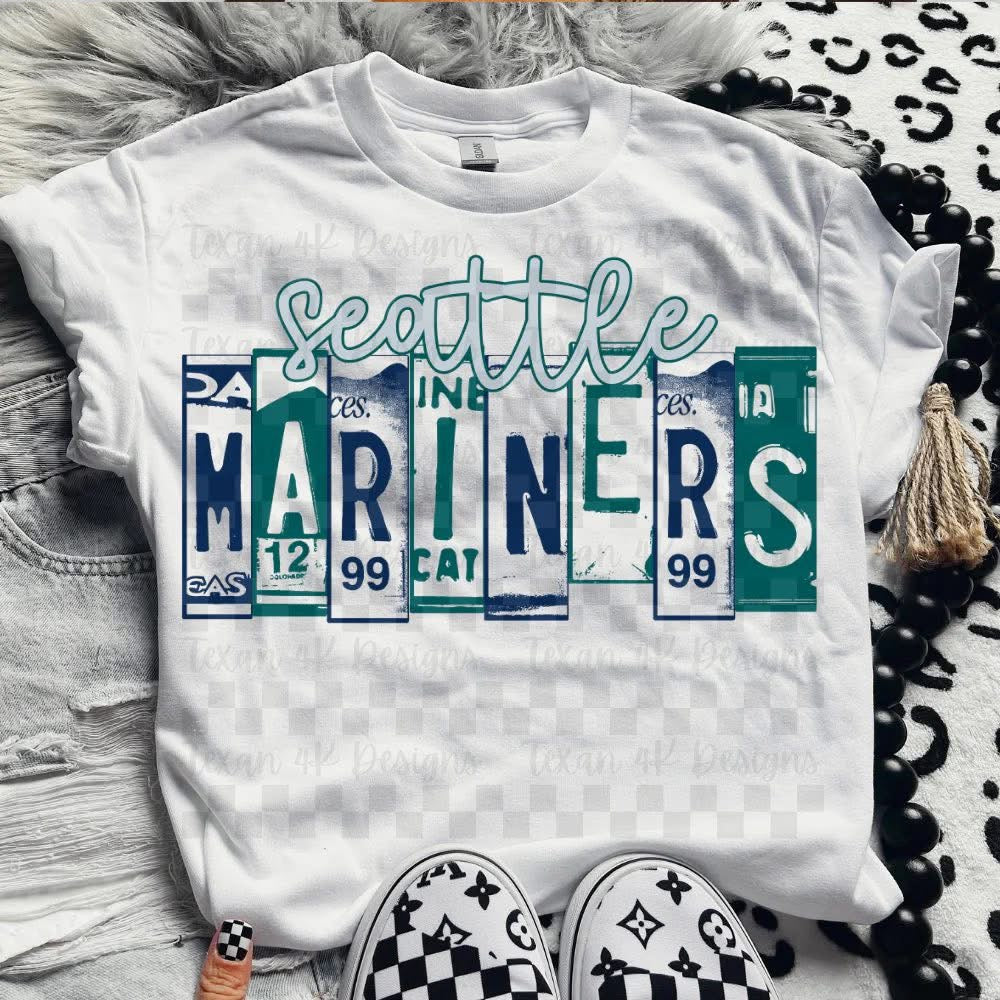 License Plate Baseball Team Top