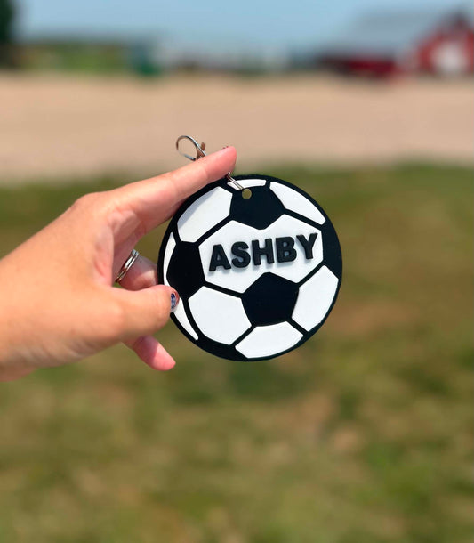 3D Printed Soccer Bag Tag