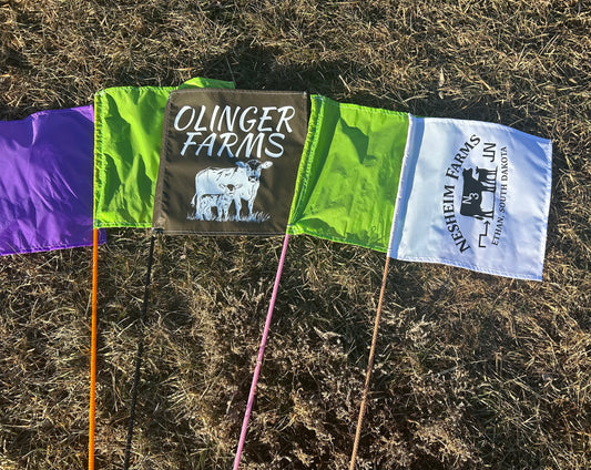 Custom Cattle Flag Whips