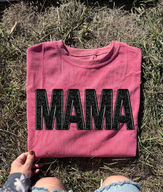 Pre Order Faux Glitter Mama Corduroy