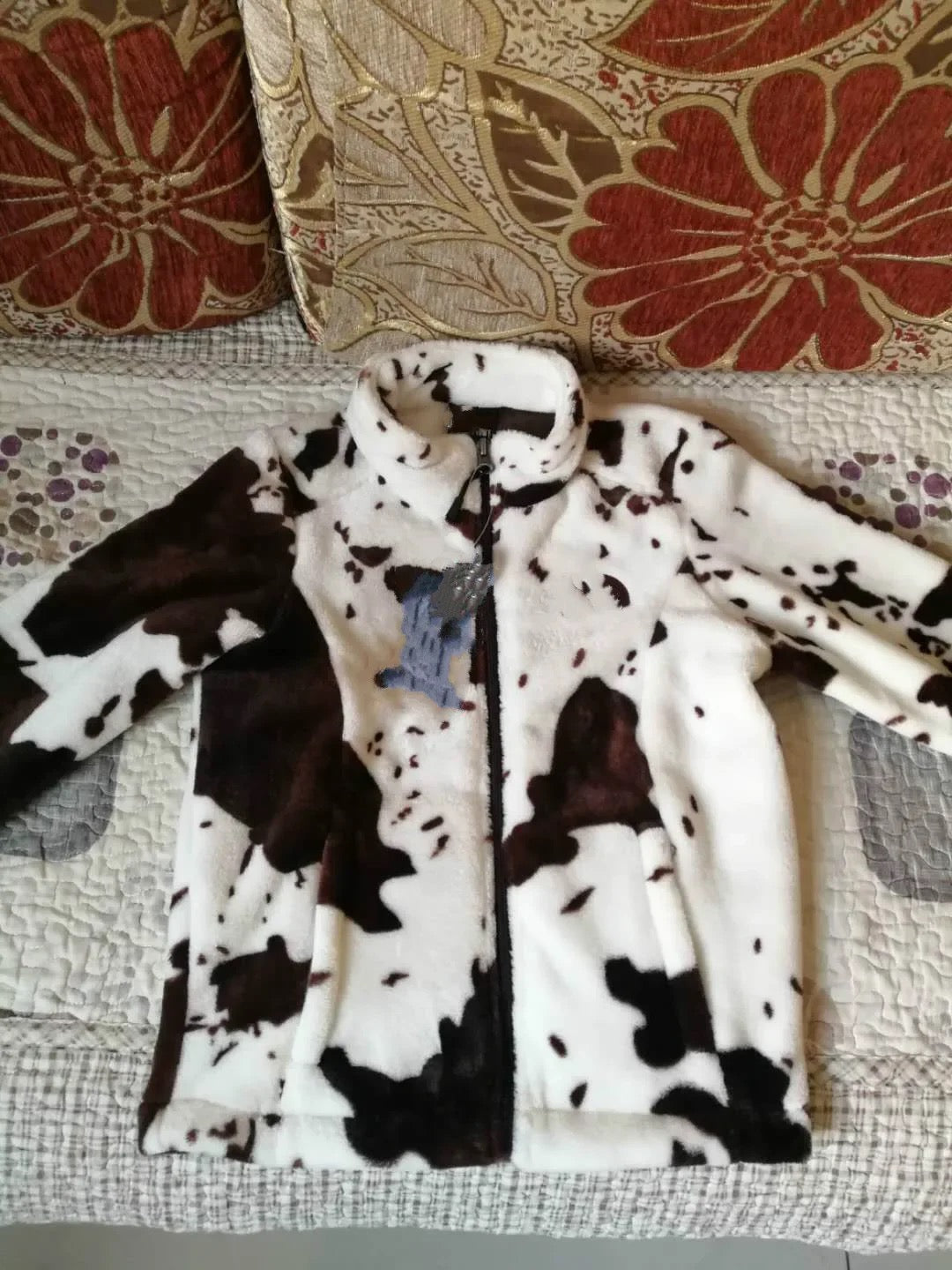 RTS Cow Print NF Jacket Midwest Roots