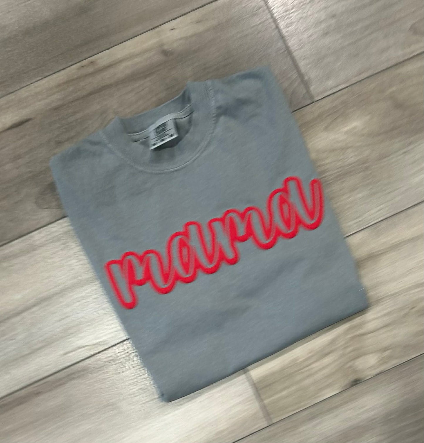 Custom Name Outline Puff Printed Top
