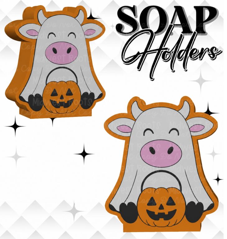 3D Printed Highland Cow Halloween