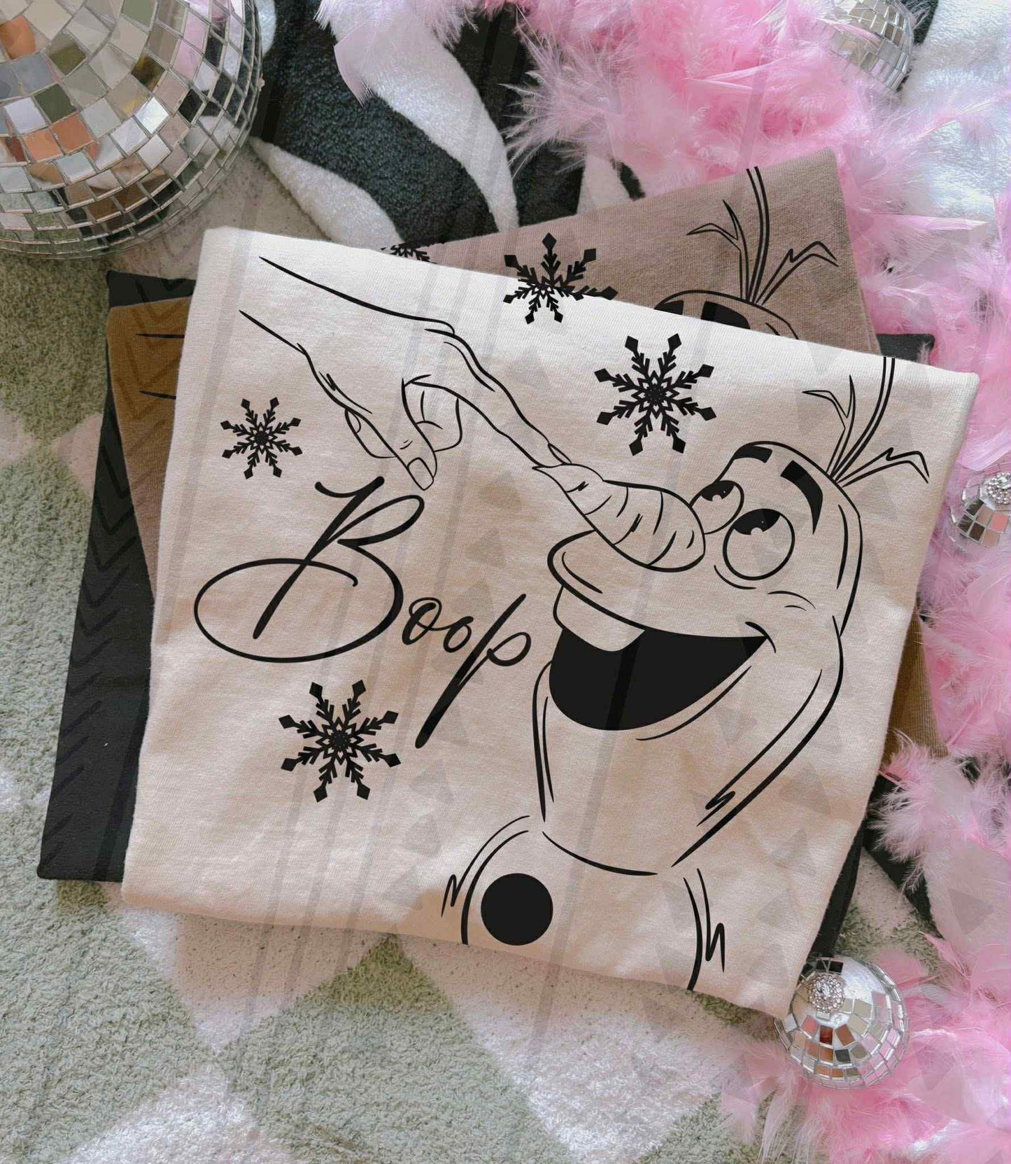 Boop Snowman Kids Top
