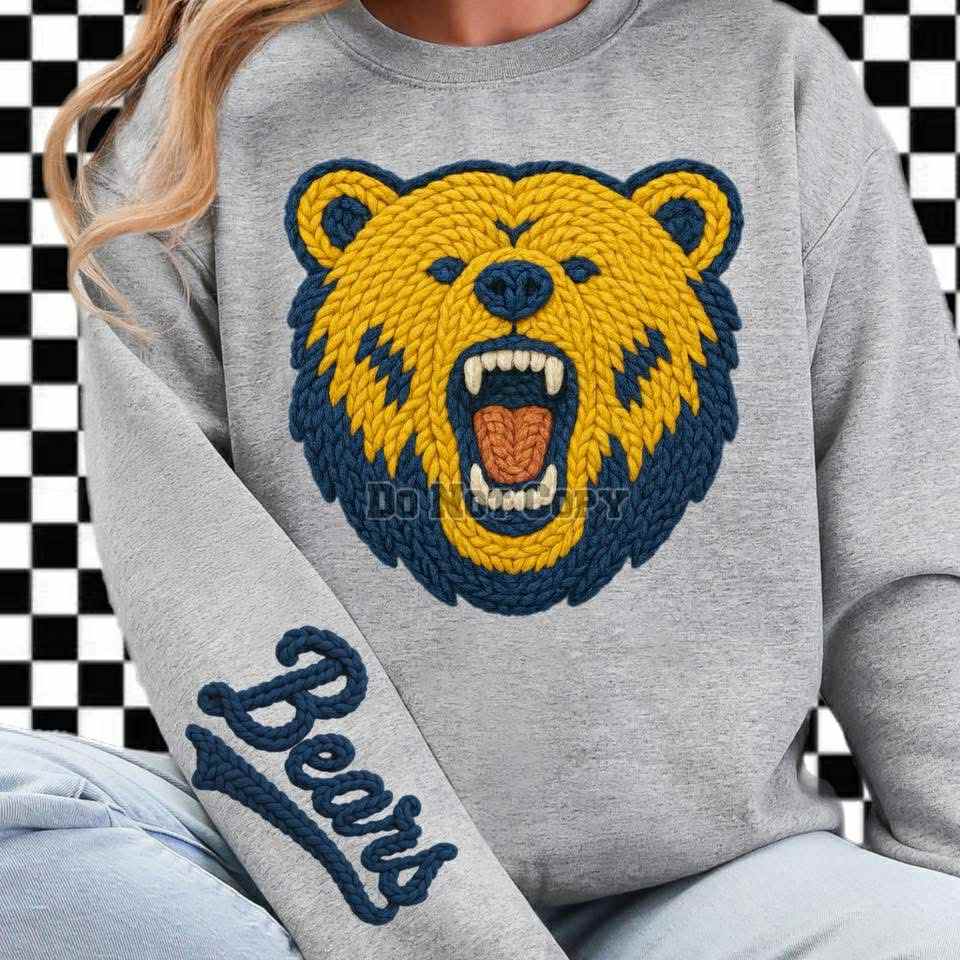 DTF Print- Faux Yarn Be@rs