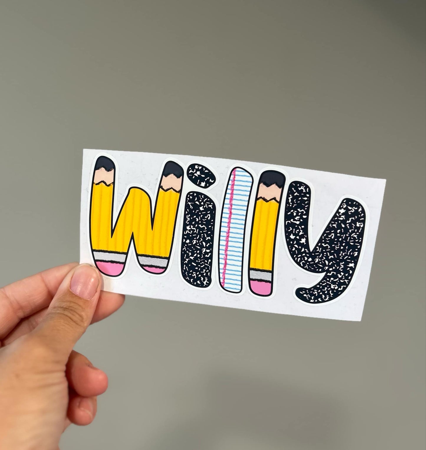 School Name Sticker