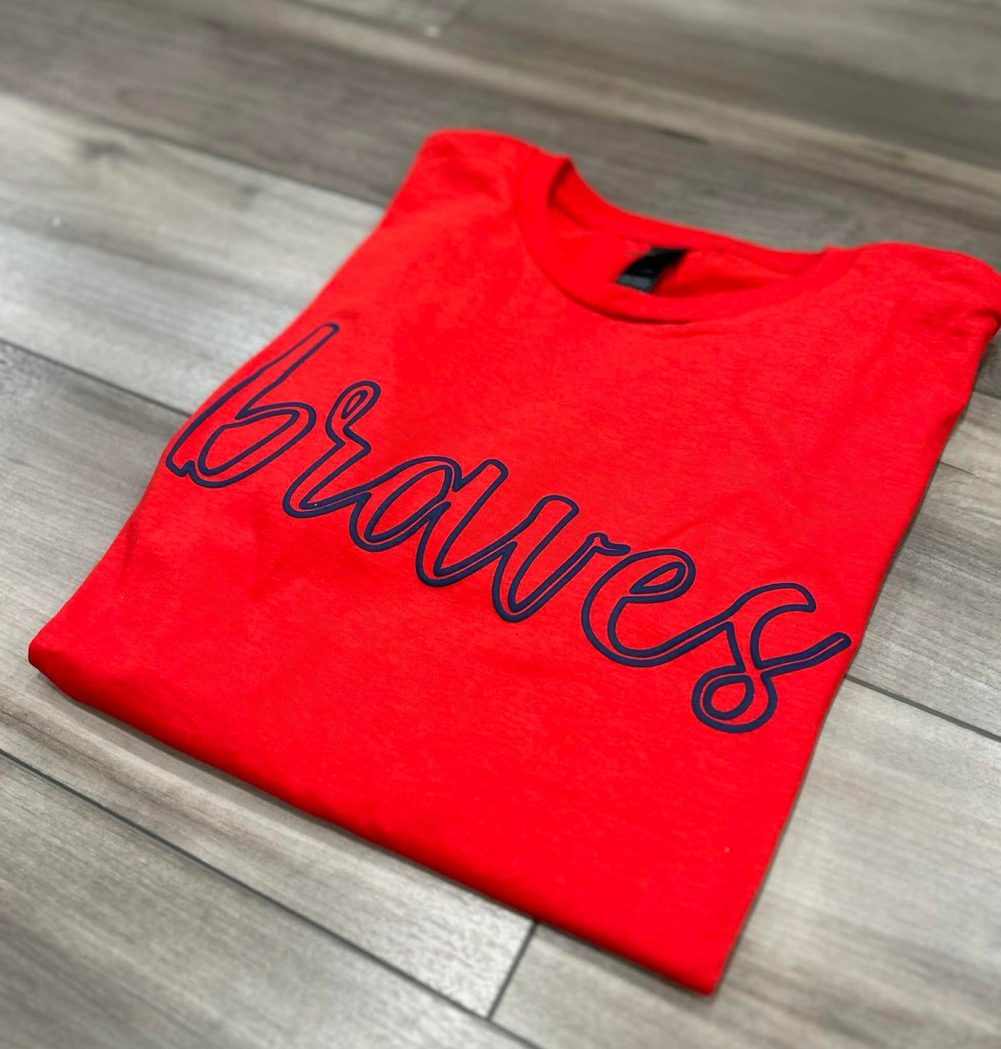 Custom Team Outline Puff Printed Top