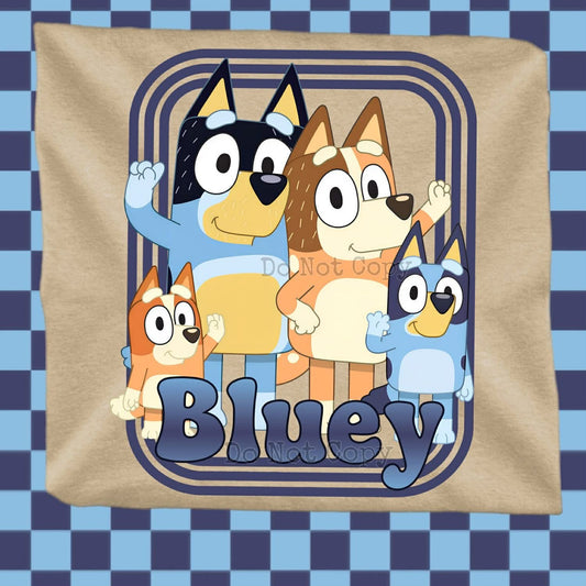 Blue Family Kids Top