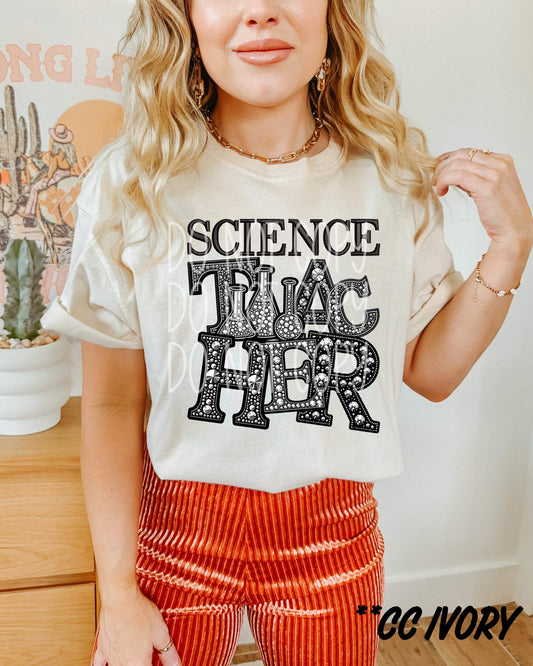 WS Completed Top Science Teacher Faux Bling