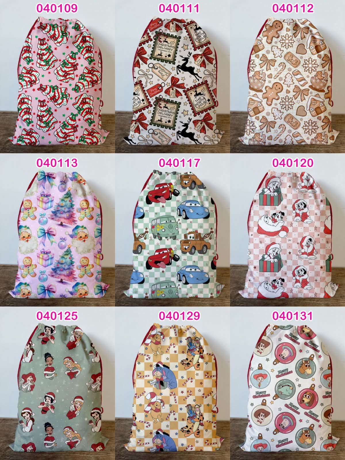 Pre Order Santa Sacks