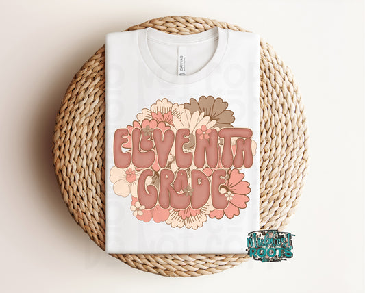 Kids Top Floral Eleventh Grade