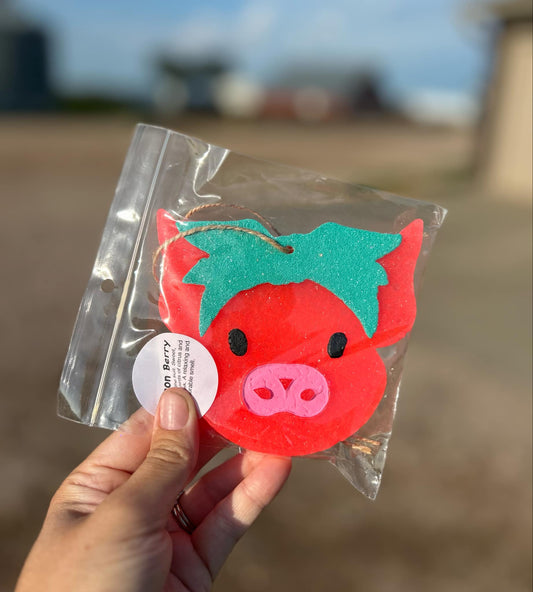 Pig Freshie in Dragon Berry Scent