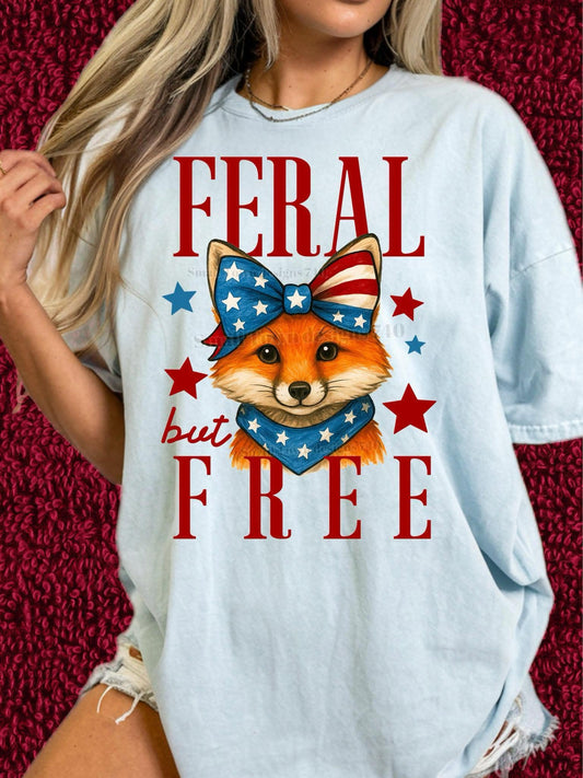 DTF Prints - Feral but Free