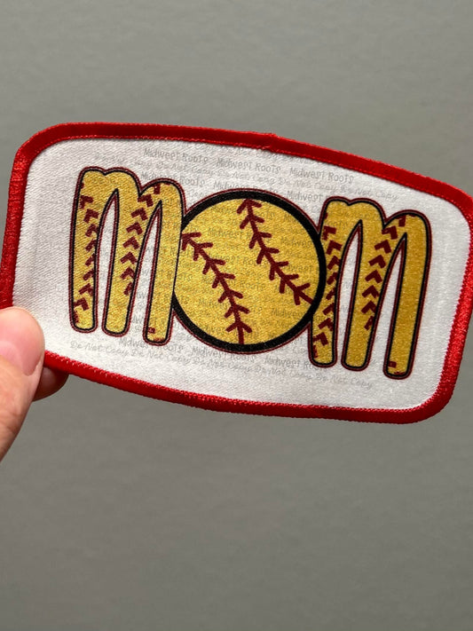 Softball Mom Hat Patch