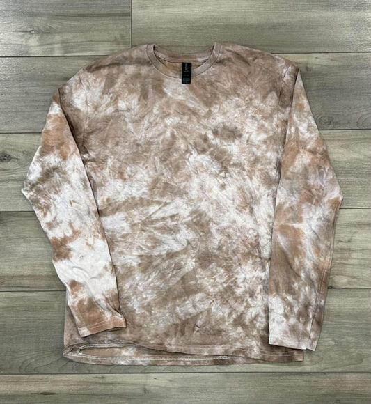 RTS Blank Brown Tie Dye Longsleeve
