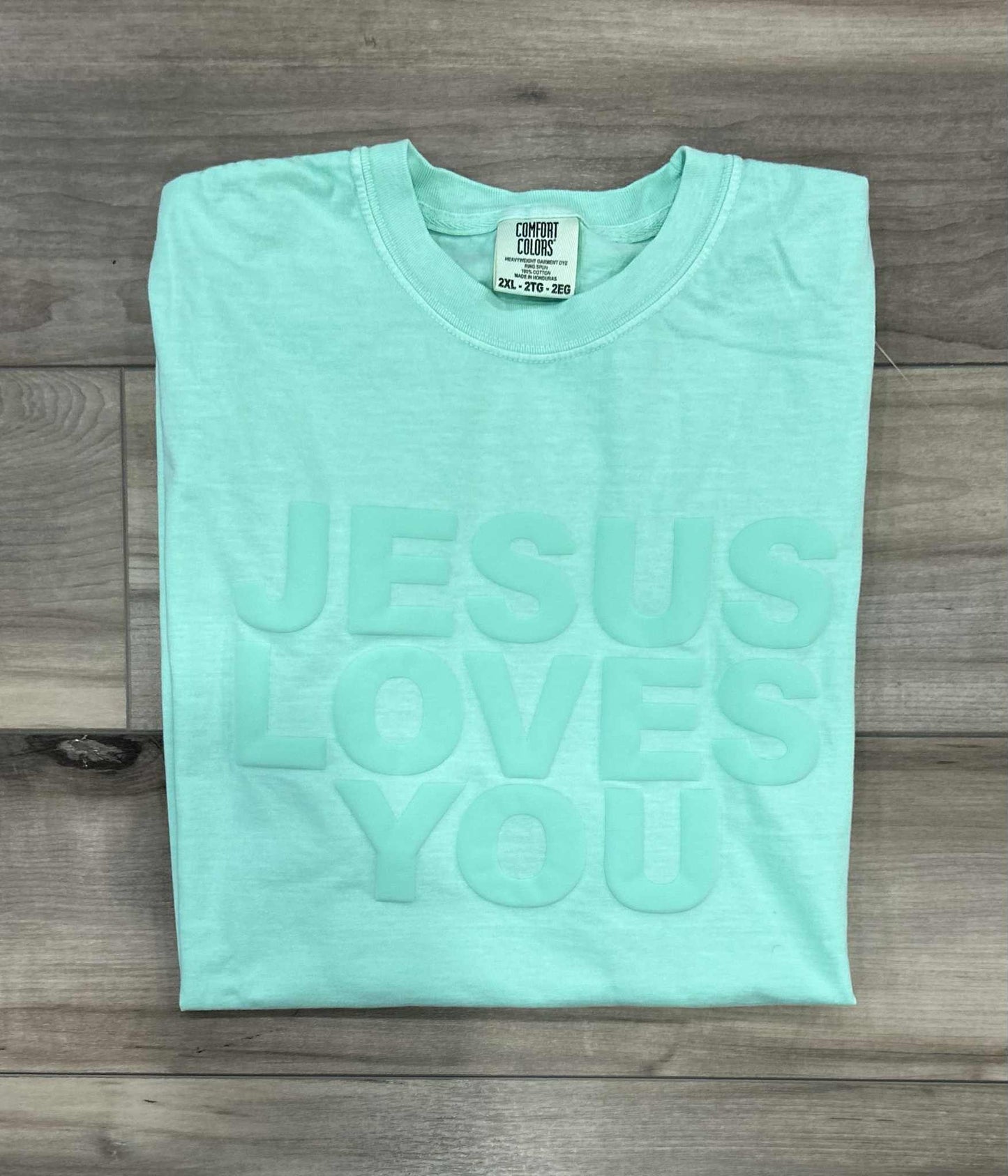 Jesus Loves You Puff Print