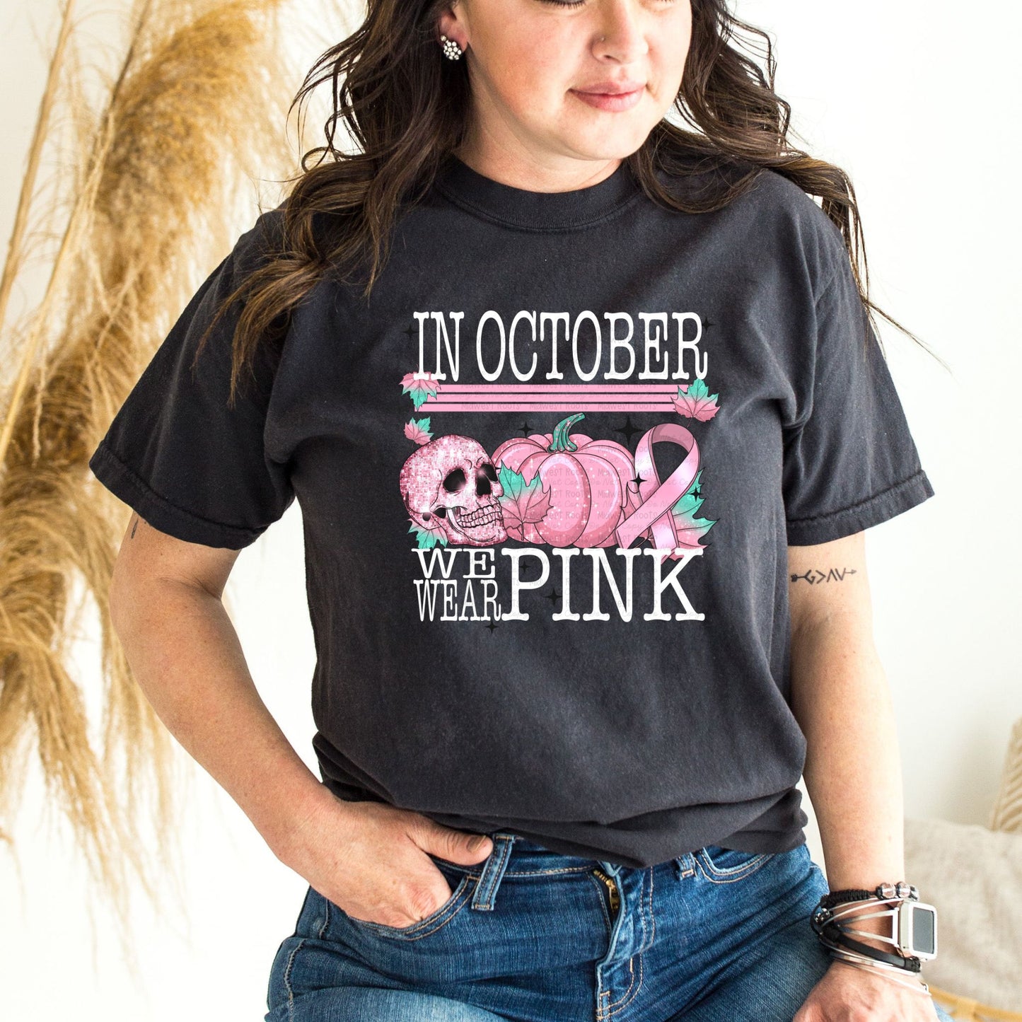 Kids In October We Wear Pink Top